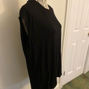 All Saints Black Sleeveless Women's Top L